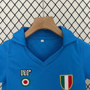 Conjunto Retrô Infantil Napoli l 1987/88 Torcedor Azul