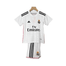 Conjunto Retrô Infantil Real Madrid l 2014/15 Branco Modelo Torcedor