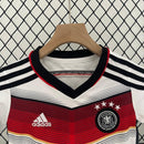 Conjunto Retrô Infantil Seleção Alemanha l 2014 Branco Modelo Torcedor