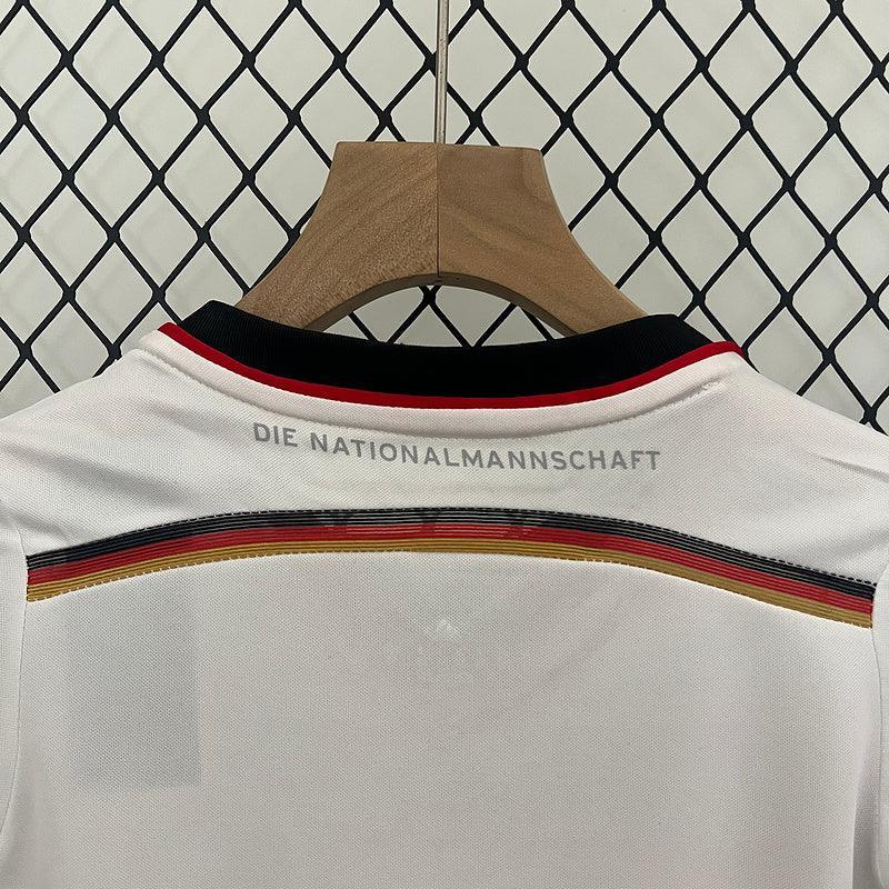 Conjunto Retrô Infantil Seleção Alemanha l 2014 Branco Modelo Torcedor