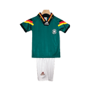 Conjunto Retrô Infantil Seleção Alemanha ll 1992 Torcedor Verde