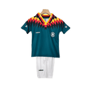 Conjunto Retrô Infantil Seleção Alemanha ll 1994 Torcedor Azul