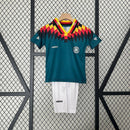 Conjunto Retrô Infantil Seleção Alemanha ll 1994 Torcedor Azul