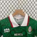 Conjunto Retrô Infantil Seleção México l 1998 Torcedor Verde