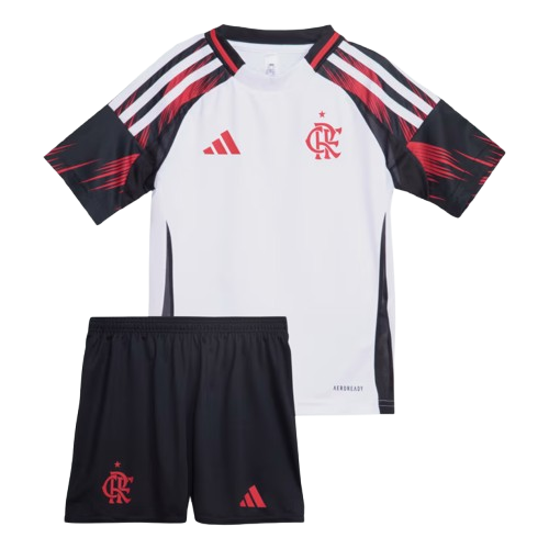 Kit Infantil Flamengo Away 25/26 Branco