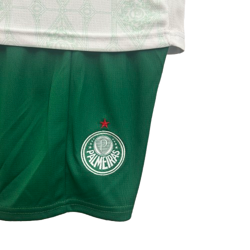 Kit Infantil Palmeiras Away 25/26 Branca