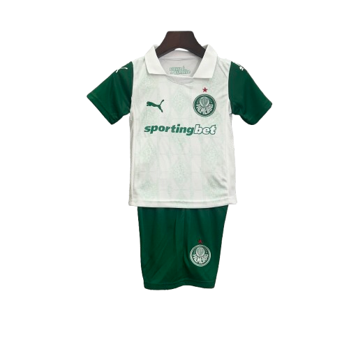 Kit Infantil Palmeiras Away 25/26 Branca