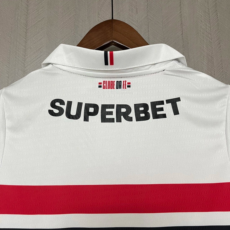Kit Infantil São Paulo Home 24/25 Torcedor Branco