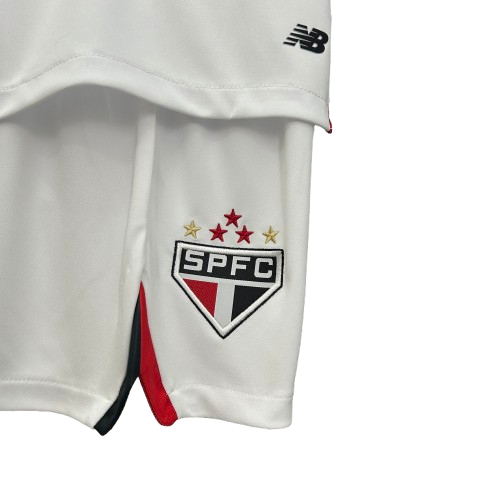 Kit Infantil São Paulo Home 25/26 Branco