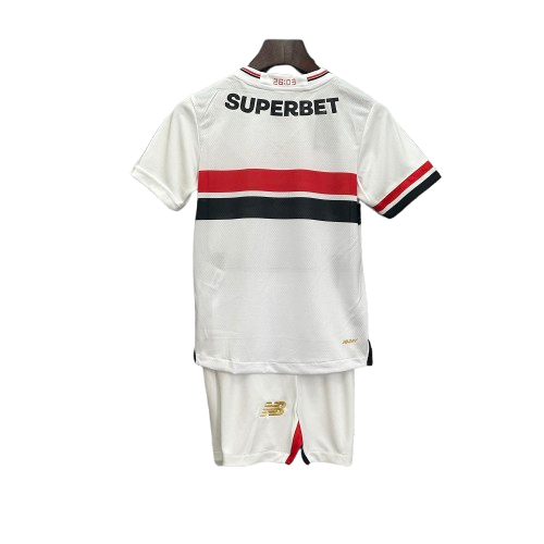 Kit Infantil São Paulo Home 25/26 Branco