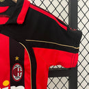 Conjunto Retrô Infantil Milan l 2006/07 Torcedor Rubronegra