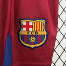 Conjunto Retrô Infantil Barcelona l 2005/06 Torcedor Grena