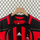 Conjunto Retrô Infantil Milan l 2006/07 Torcedor Rubronegra