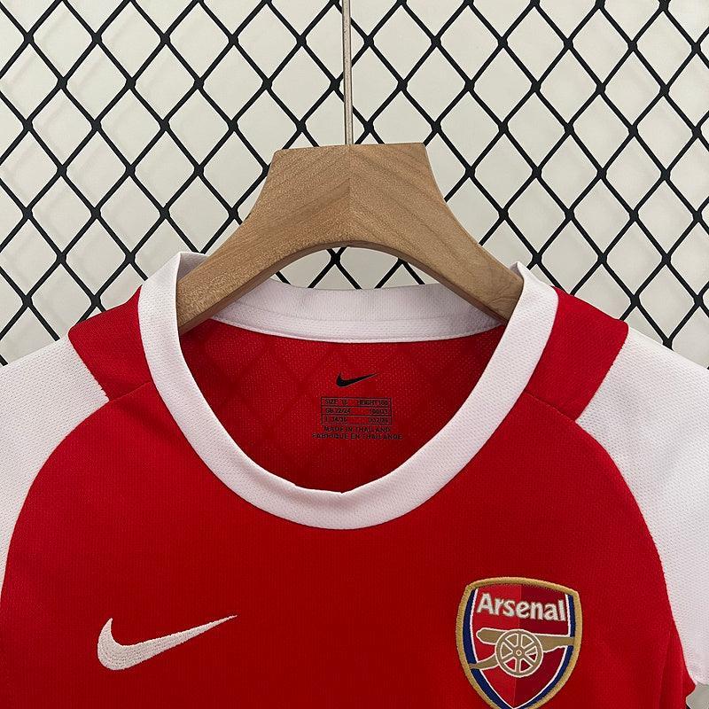 Conjunto Retrô Infantil Arsenal l 02/04 Torcedor Vermelho