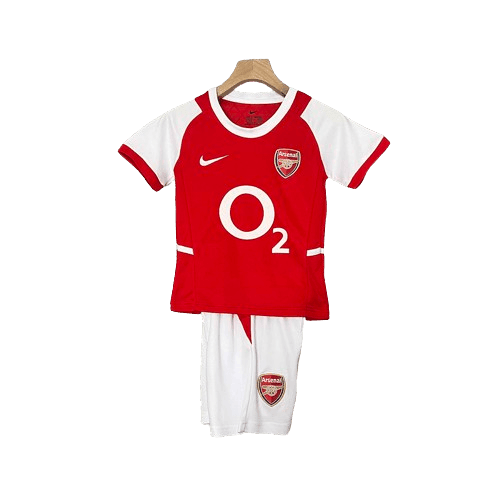 Conjunto Retrô Infantil Arsenal l 02/04 Torcedor Vermelho