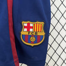 Conjunto Retrô Infantil Barcelona l 2009/10 Torcedor Grena
