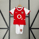 Conjunto Retrô Infantil Arsenal l 02/04 Torcedor Vermelho