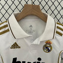 Conjunto Retrô Infantil Real Madrid l 2011/12 Branco Modelo Torcedor