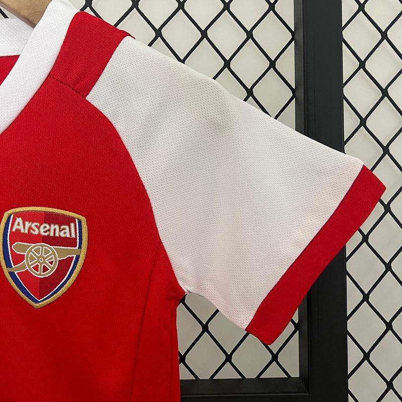 Conjunto Retrô Infantil Arsenal l 02/04 Torcedor Vermelho