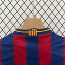 Conjunto Retrô Infantil Barcelona l 2009/10 Torcedor Grena