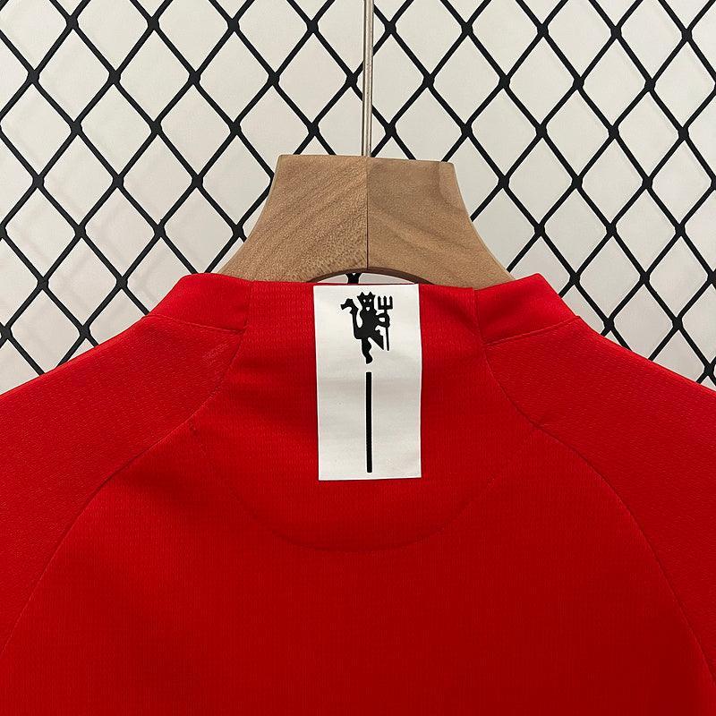 Conjunto Retrô Infantil Manchester United l 2007/08 Torcedor Vermelho