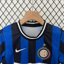 Conjunto Retrô Infantil Inter de Milão l 2009/10 Azul Modelo Torcedor