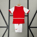 Conjunto Retrô Infantil Arsenal l 02/04 Torcedor Vermelho