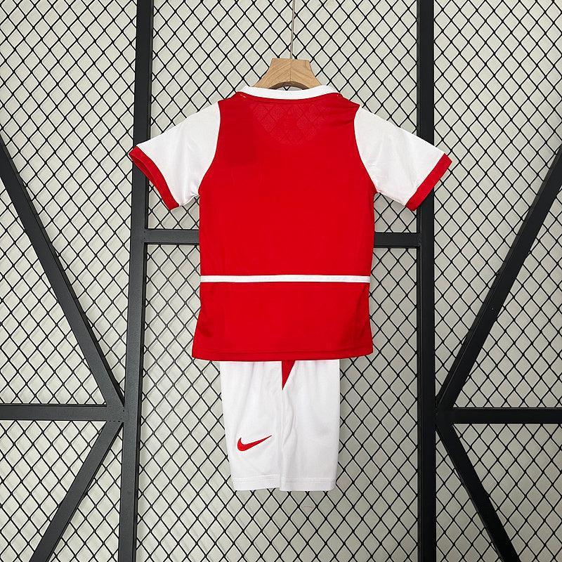 Conjunto Retrô Infantil Arsenal l 02/04 Torcedor Vermelho