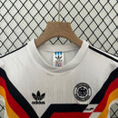 Conjunto Retrô Infantil Seleção Alemanha l 1990 Branco Modelo Torcedor