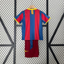 Conjunto Retrô Infantil Barcelona l 2010/11 Torcedor Grena