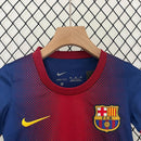 Conjunto Retrô Infantil Barcelona l 2012/13 Torcedor Grena
