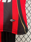 Conjunto Retrô Infantil Milan l 2006/07 Torcedor Rubronegra