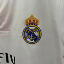 Conjunto Retrô Infantil Real Madrid l 2014/15 Branco Modelo Torcedor