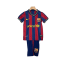 Conjunto Retrô Infantil Barcelona l 2009/10 Torcedor Grena