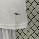 Conjunto Retrô Infantil Real Madrid l 2017/18 Branco Modelo Torcedor