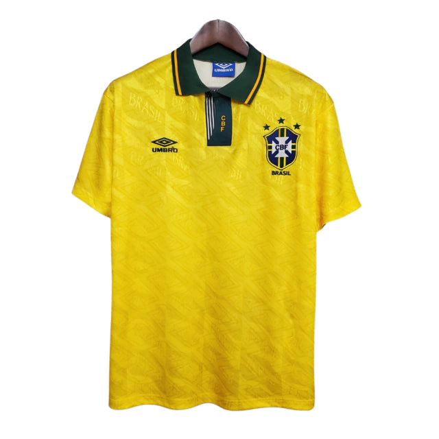 Camisa Retrô 91/93 Seleção Brasileira I Umbro Masculina - Amarela