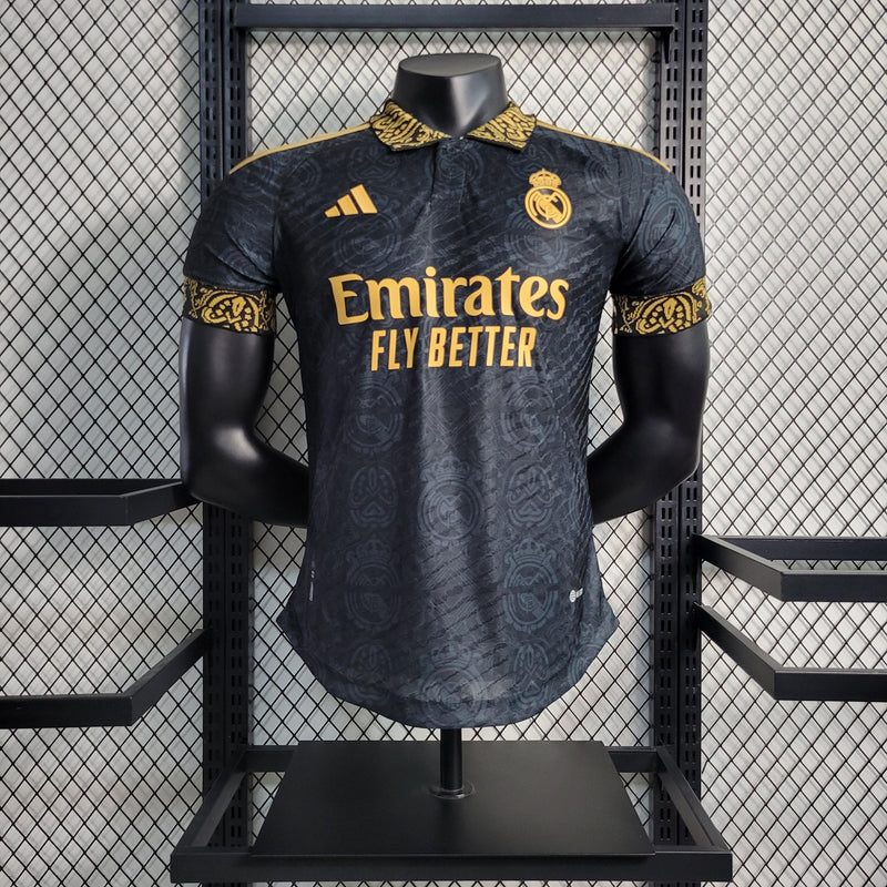 Camisa Real Madrid II Away Adidas 2023/24 Jogador- preta