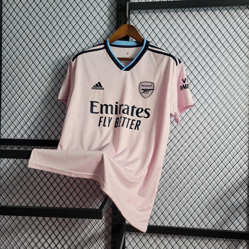 Camisa Arsenal III Third 2022/23 Torcedor Adidas Masculino - Rosa