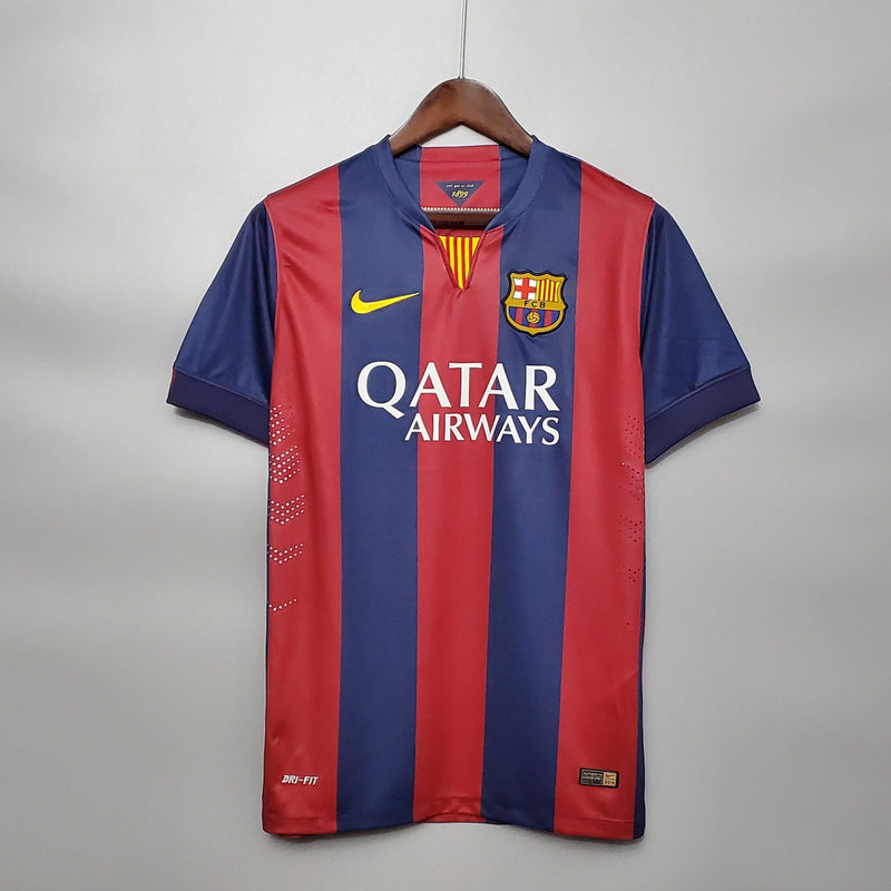 Camisa Retrô FC Barcelona Home 2014/15 Torcedor Masculina Grená