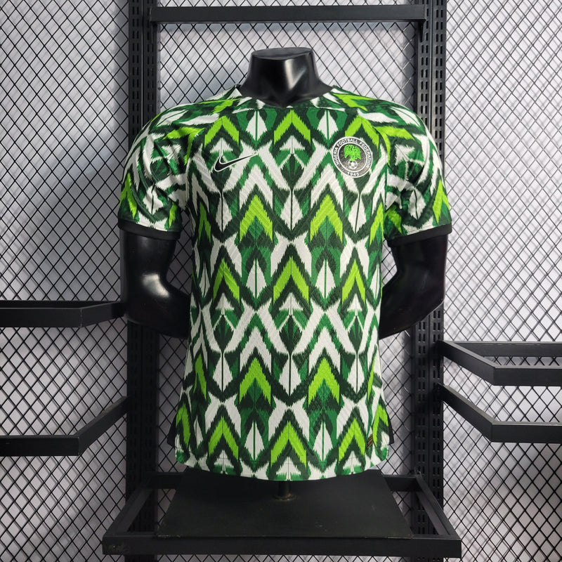 CAMISA DA SELEÇÃO DA NIGÉRIA 22/23 BRANCO E VERDE VERSÃO PLAYER