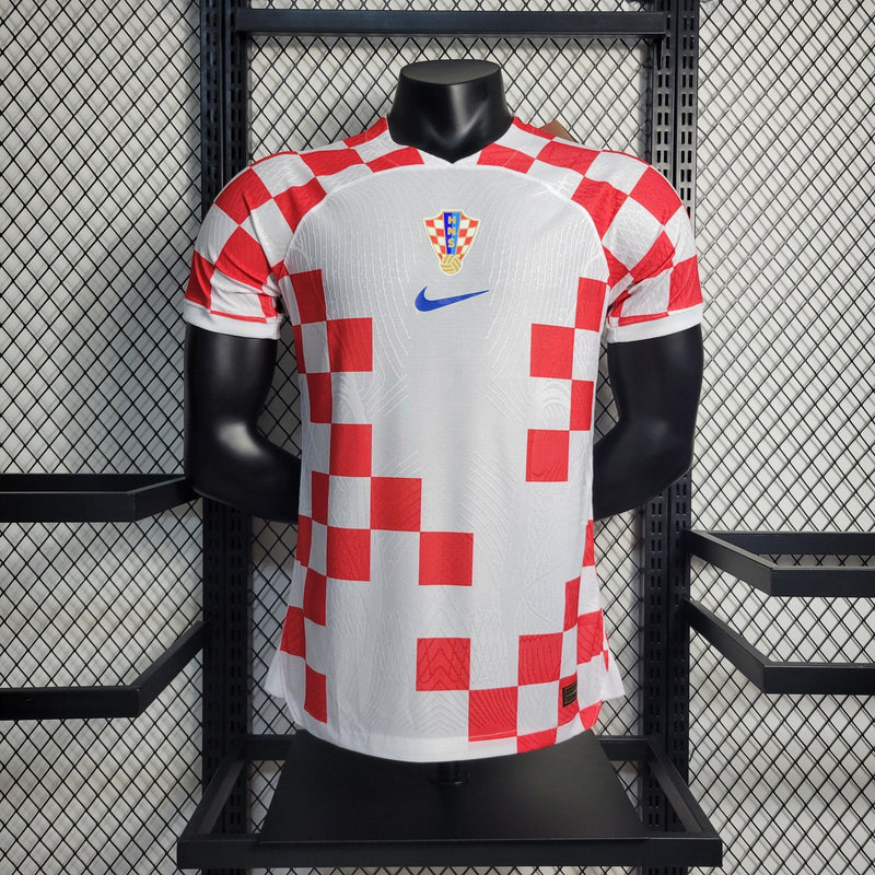 CAMISA DA SELEÇÃO DA CROACIA 22/23 BRANCO E VERMELHO VERSÃO PLAYER