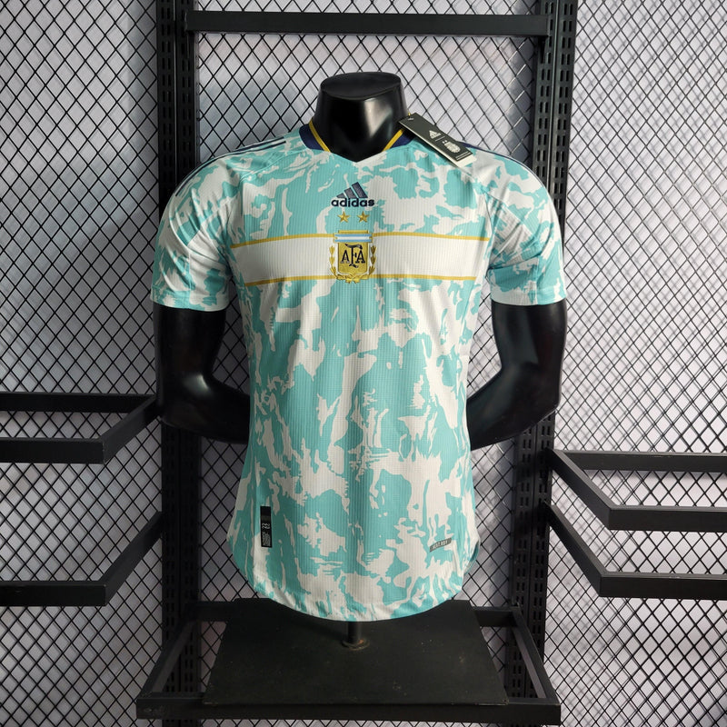 CAMISA DA SELEÇÃO DA ARGENTINA 22/23 VERDE CLARO VERSÃO PLAYER