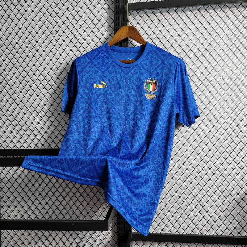 CAMISA DA SELEÇÃO DA ITALIA 22/23 AZUL EDIÇÃO ESPECIAL